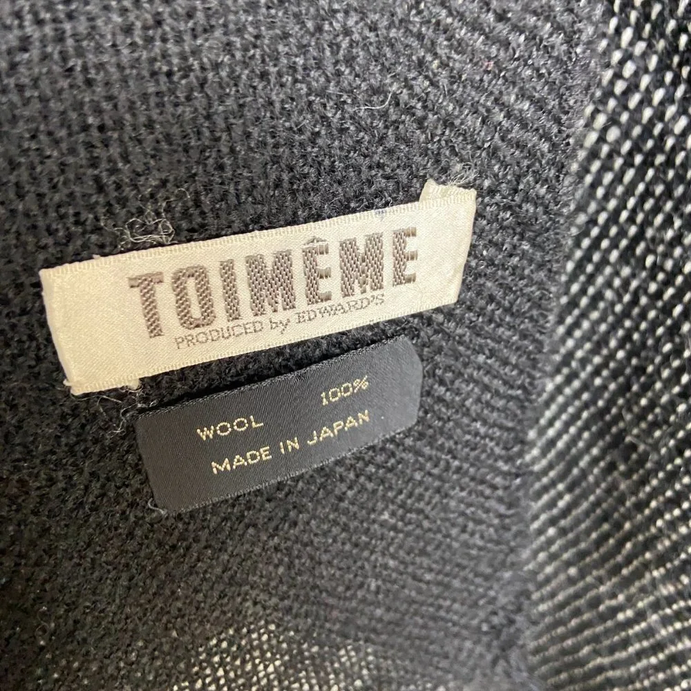 TOIMEME Scarf Shawl Wrap 100% Thin Wool Made in Japan 31